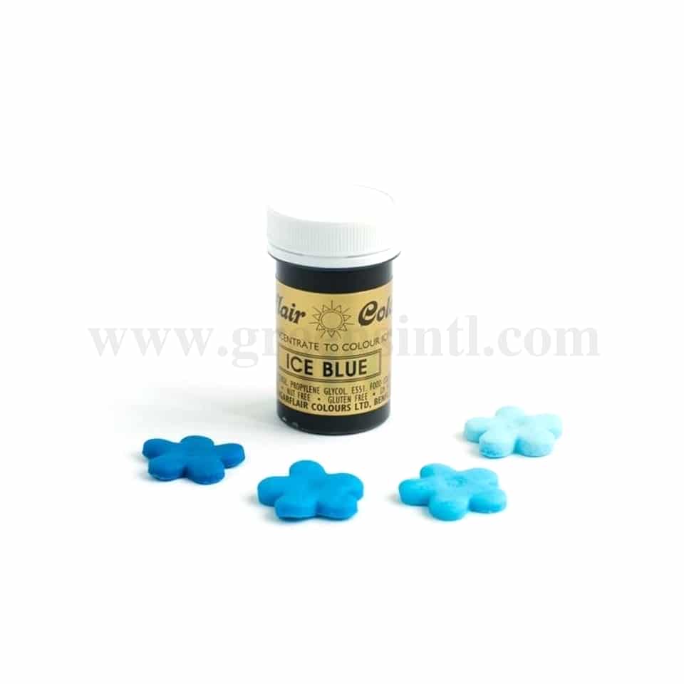 SUGARFLAIR Spectral Gel Colour Ice Blue 25g