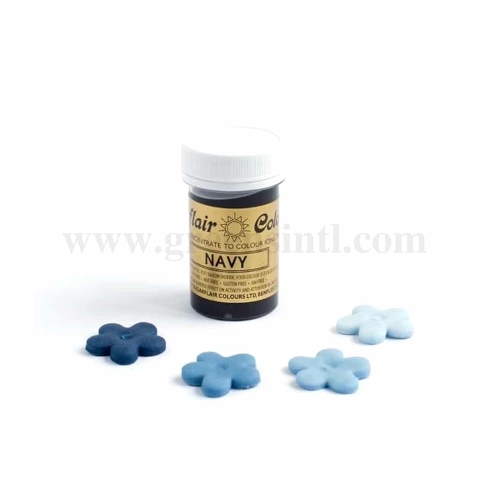 SUGARFLAIR Spectral Gel Colour Navy Blue 25g