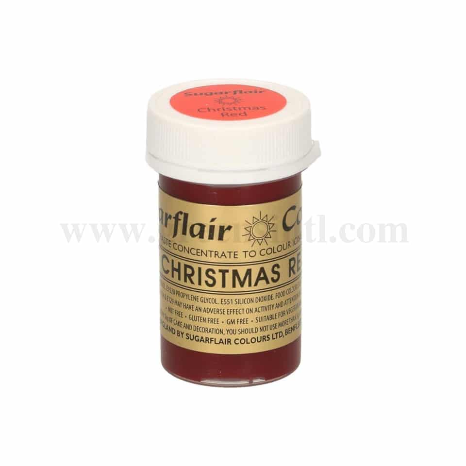 SUGARFLAIR Spectral Gel Colour Christmas Red 25g