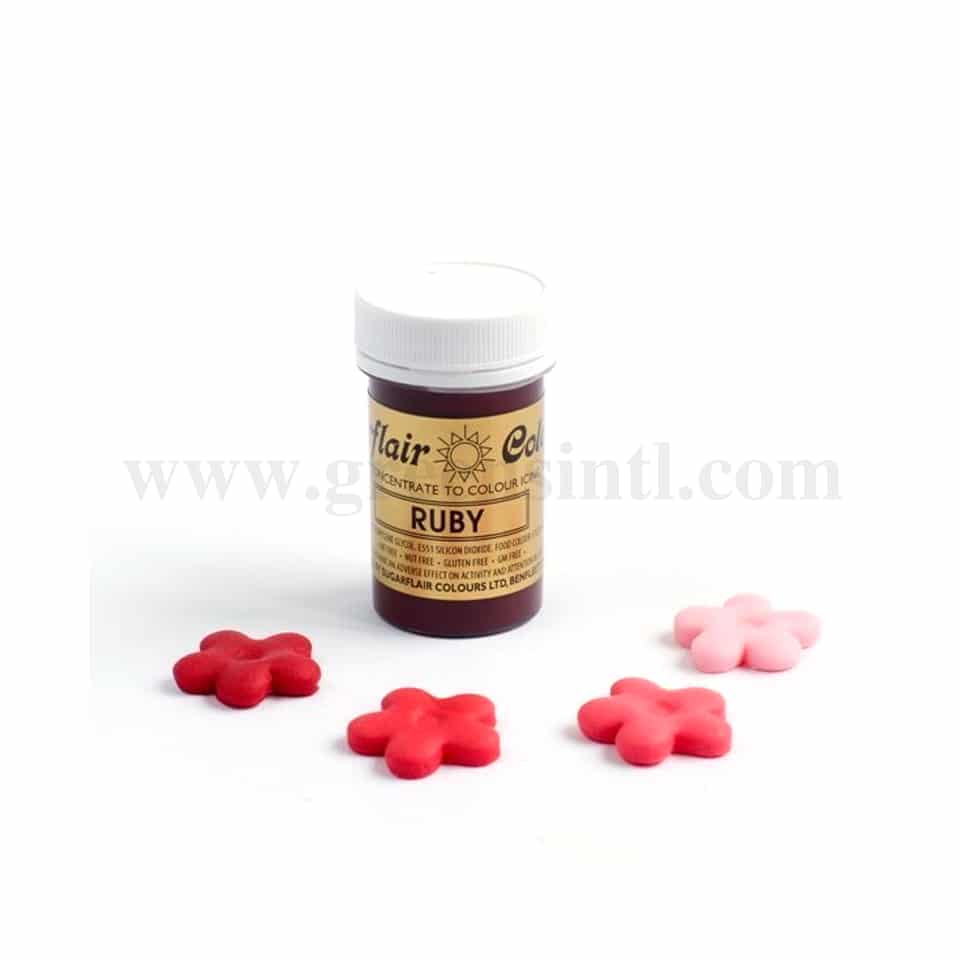 SUGARFLAIR Spectral Gel Colour Ruby 25g