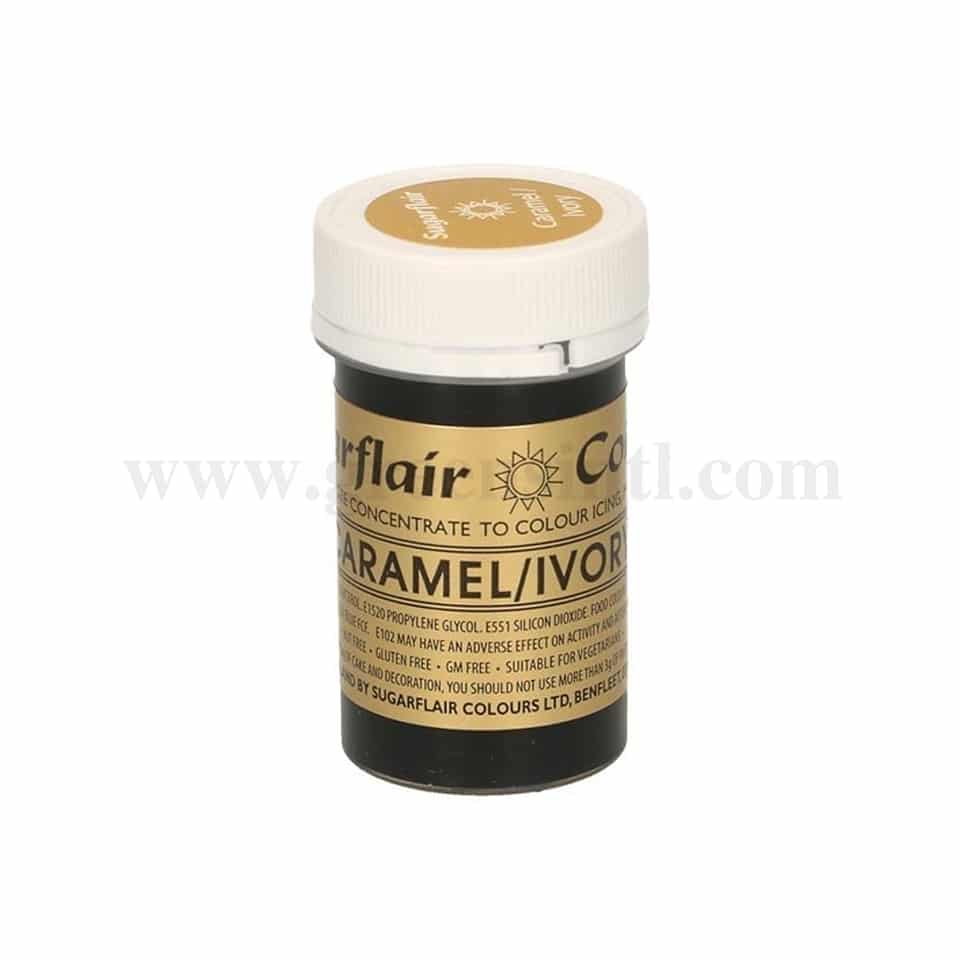 SUGARFLAIR Spectral Gel Colour Caramel/Ivory 25g