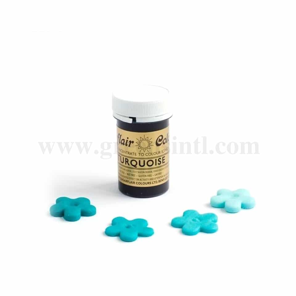 SUGARFLAIR Spectral Gel Colour Deep Turquoise 25g