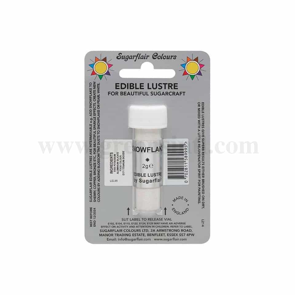SUGARFLAIR Edible Lustre Glitter Snowflake 2g