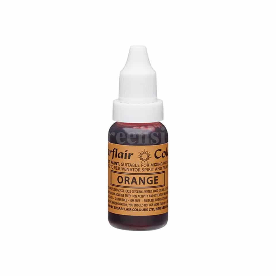 SUGARFLAIR Sugartint Concentrated Droplet Colour Orange 14 ml