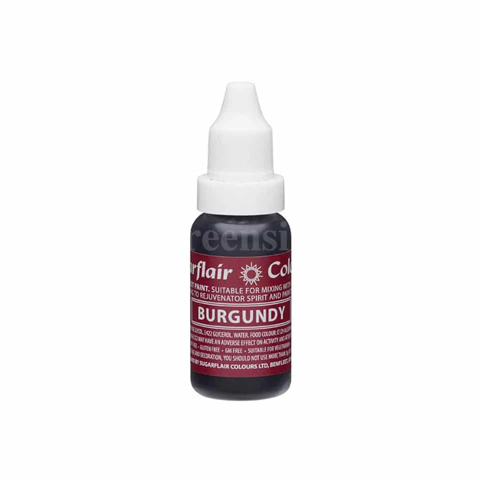SUGARFLAIR Sugartint Concentrated Droplet Colour Burgundy 14 ml