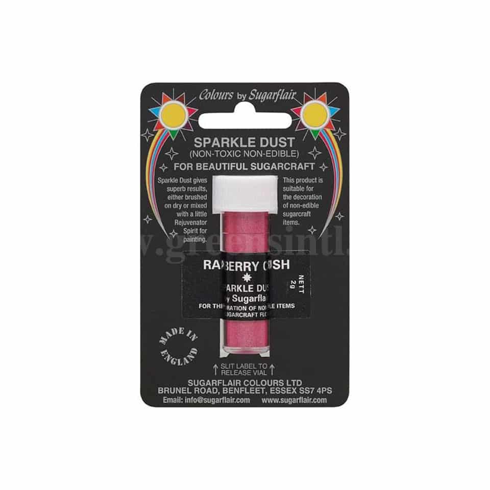 SUGARFLAIR Sparkle Dust (Non-Edible) Raspberry Crush 2g