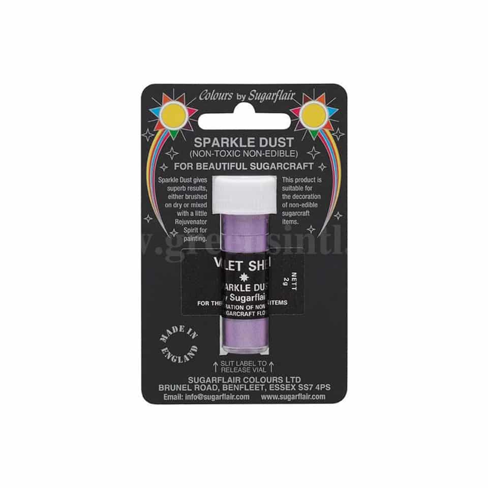 SUGARFLAIR Sparkle Dust (Non-Edible) Violet Sheen 2g