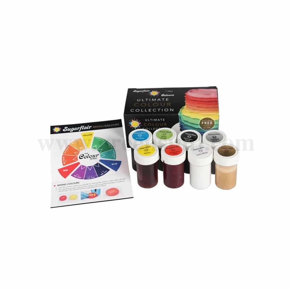SUGARFLAIR Ultimate Gel Color Set Collection -25g -1x8 colours