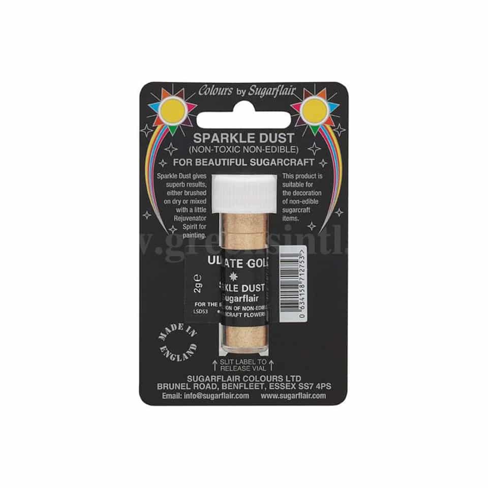 SUGARFLAIR Sparkle Dust (Non-Edible) Ultimate Gold 2g