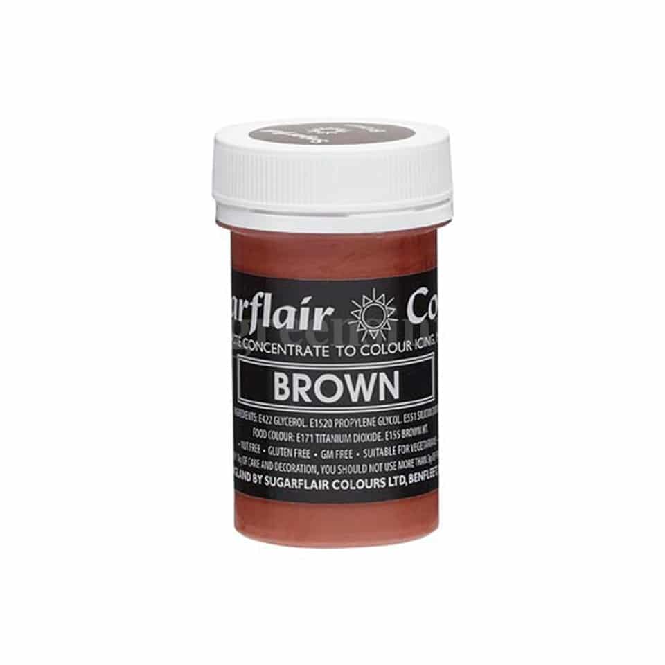 SUGARFLAIR Pastel Concentrated Gel Color Brown 25g