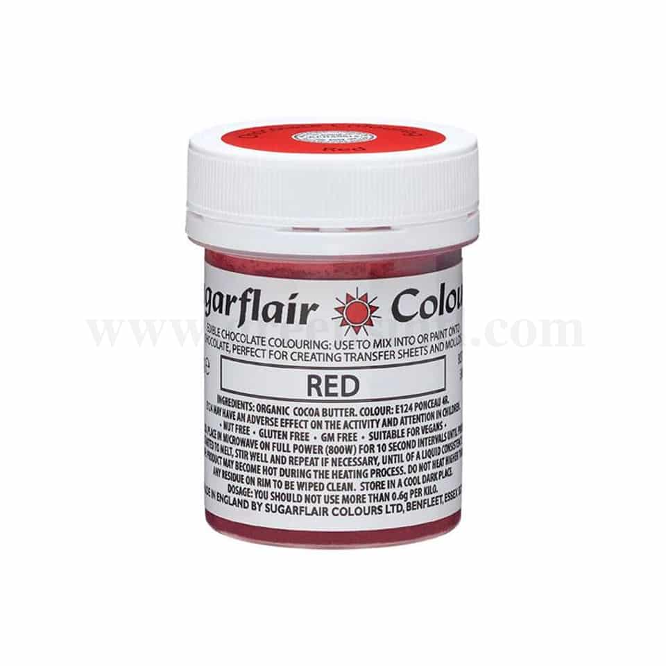 SUGARFLAIR Chocolate Gel Color Red 35 g