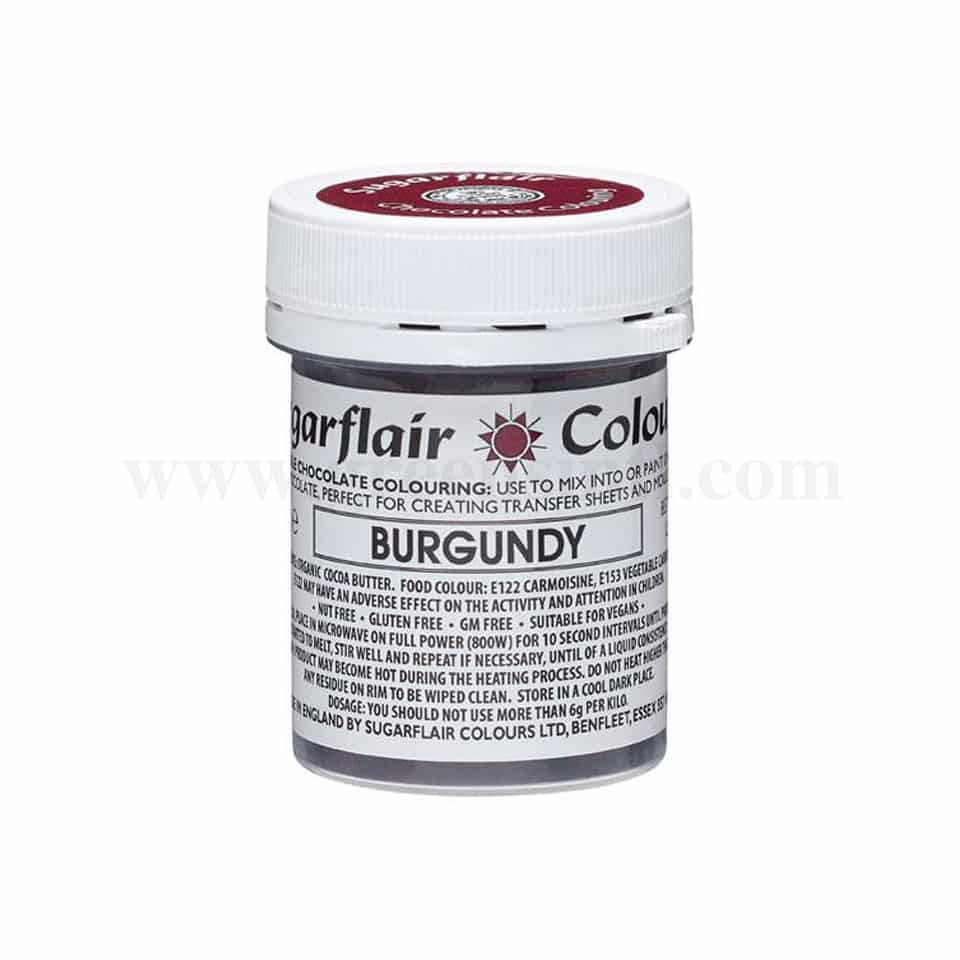 SUGARFLAIR Chocolate Gel Color Burgundy 35 g