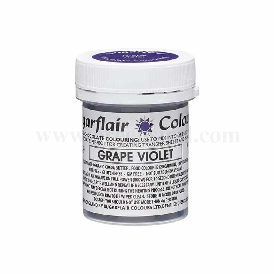 SUGARFLAIR Chocolate Gel Color Grape Violet 35 g