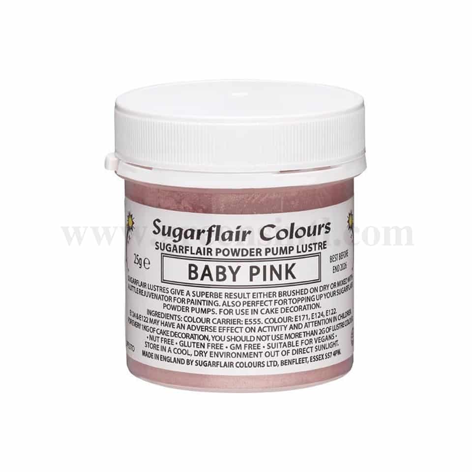 SUGARFLAIR Edible Glitter Dust Baby Pink 25g