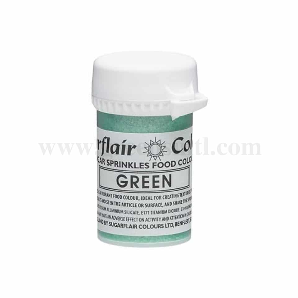 SUGARFLAIR Sugar Sprinkles Green 20g