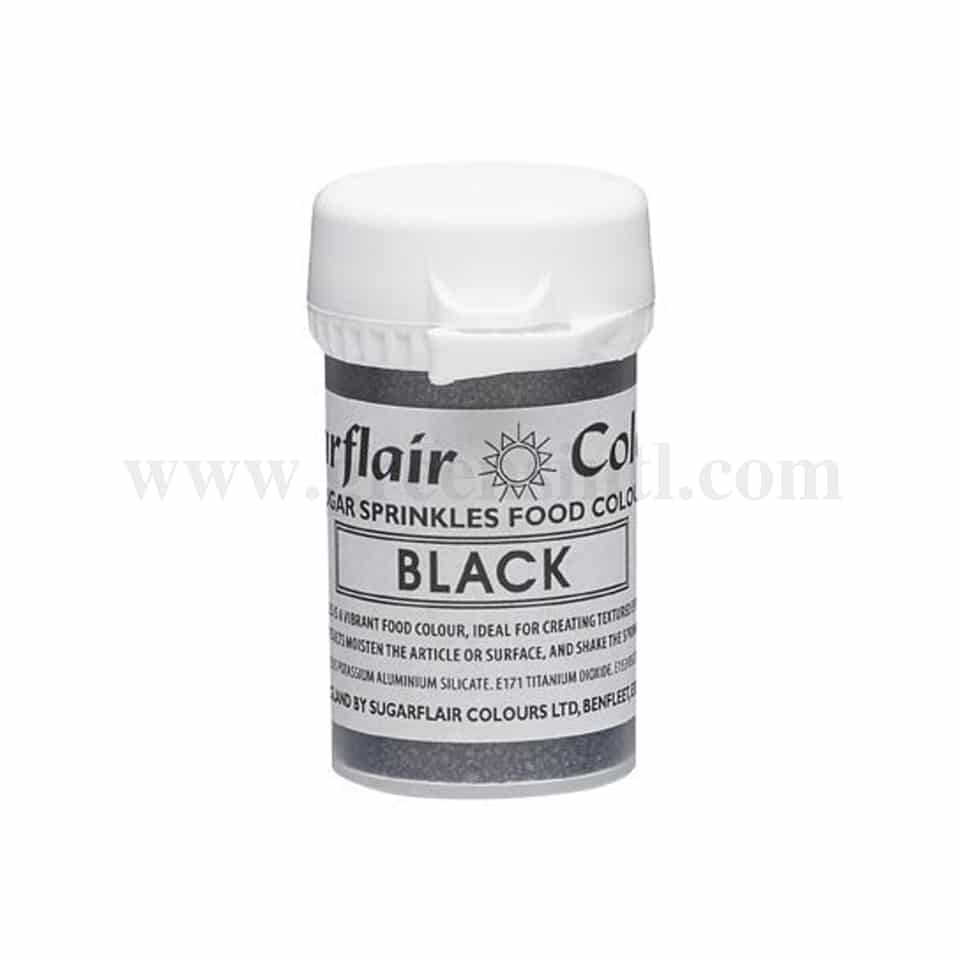 SUGARFLAIR Sugar Sprinkles Black 20g
