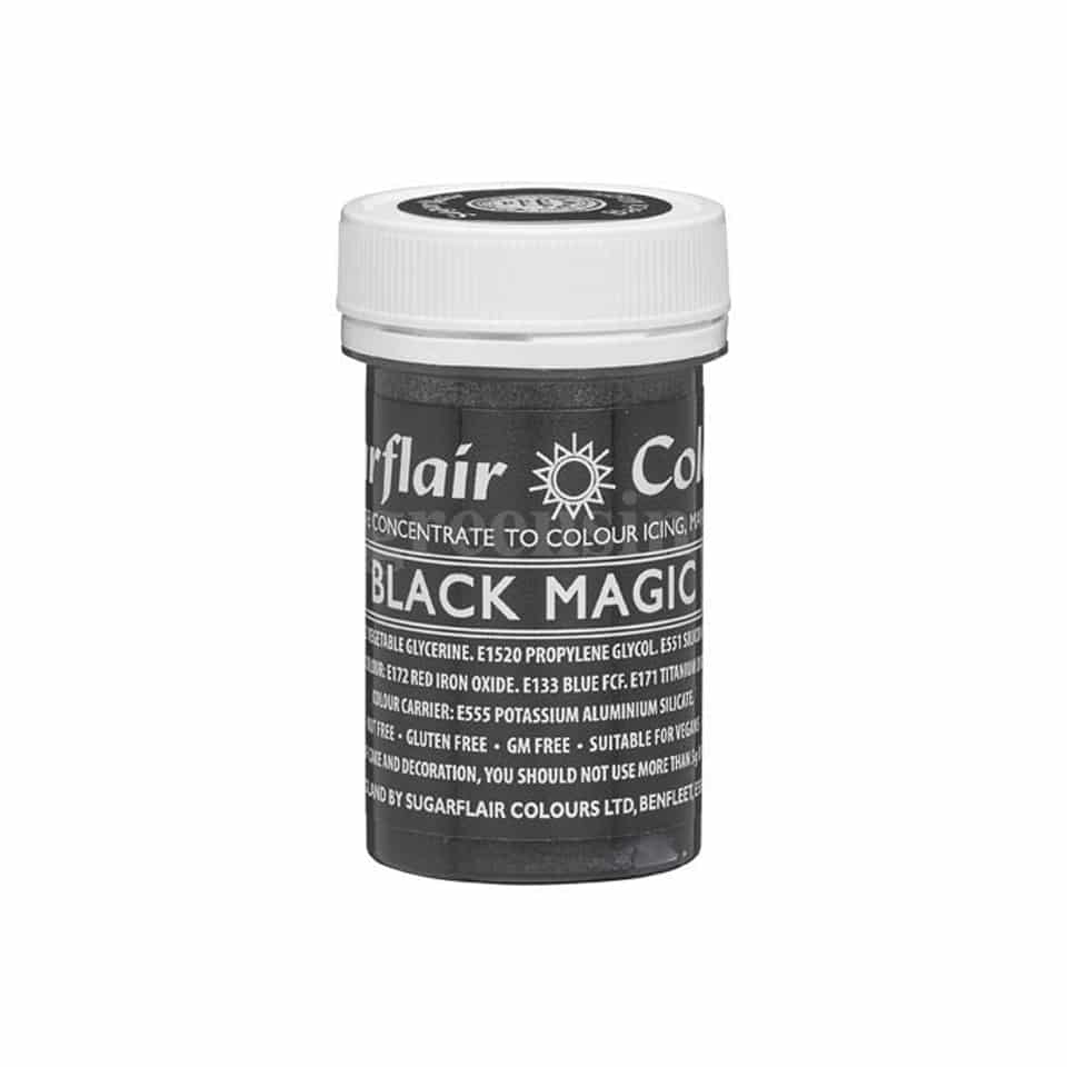 SUGARFLAIR Satin Concentrated Gel Color Black Magic 25g