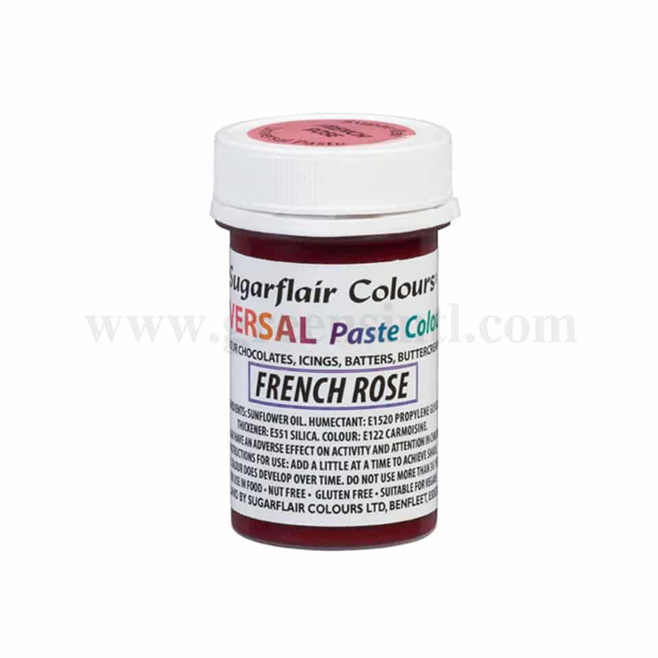 SUGARFLAIR Universal Paste Colour French Rose 22g