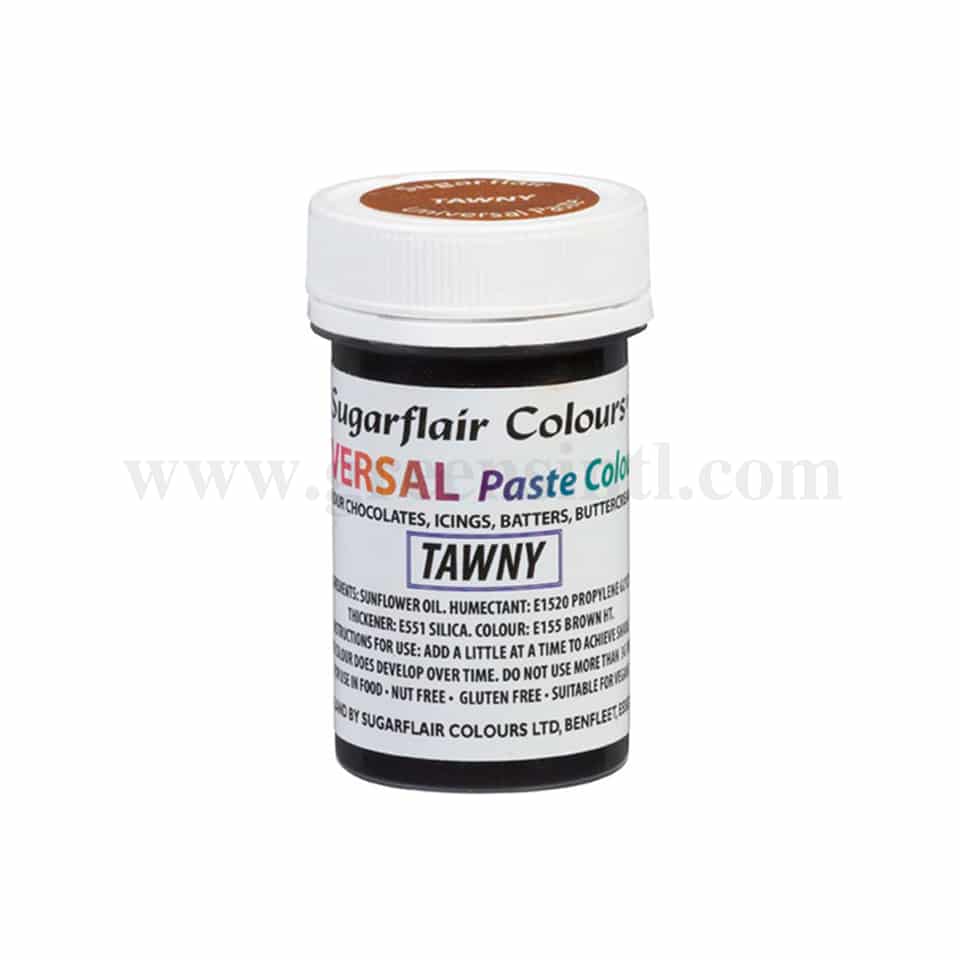 SUGARFLAIR Universal Paste Colour Tawny 22g