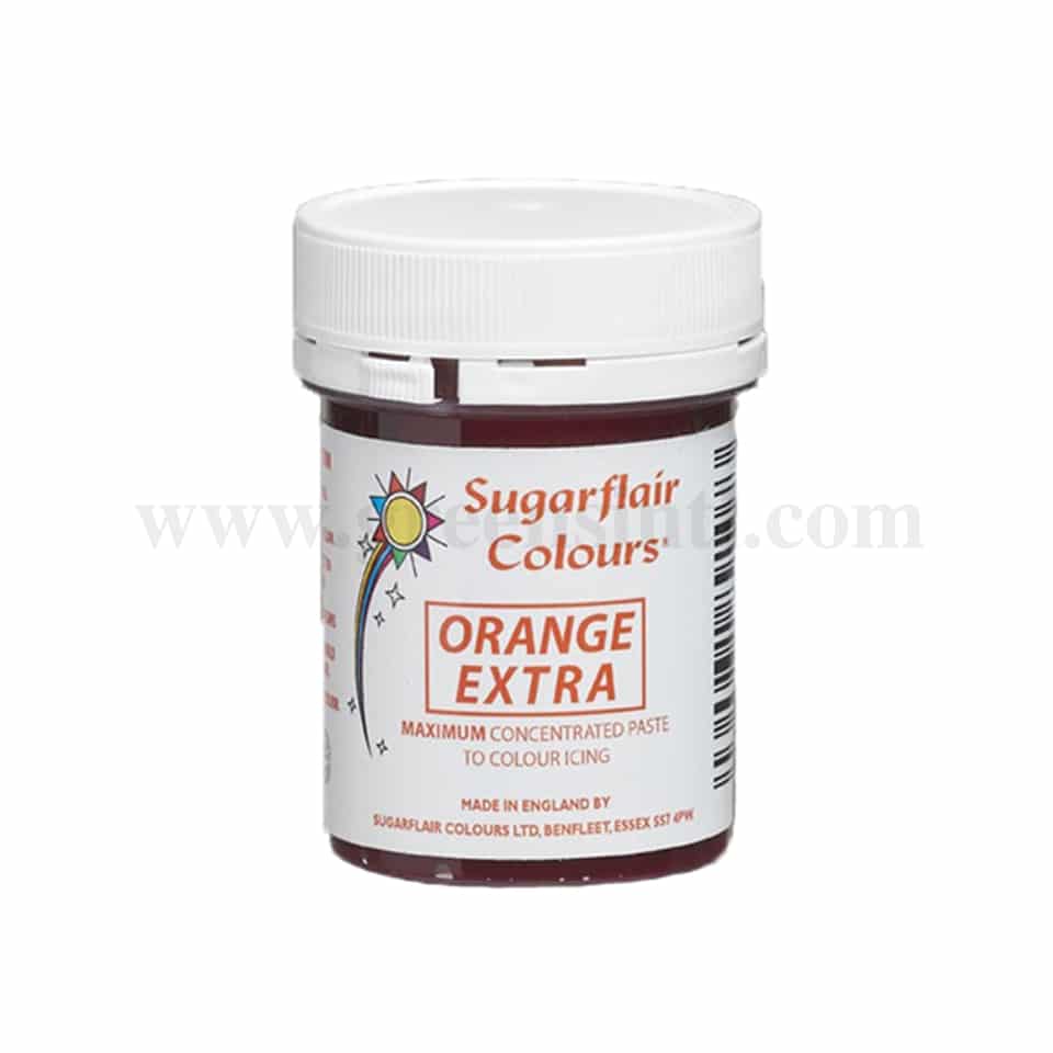 SUGARFLAIR Maximum Concentrated Paste Colour Orange Extra 42 g