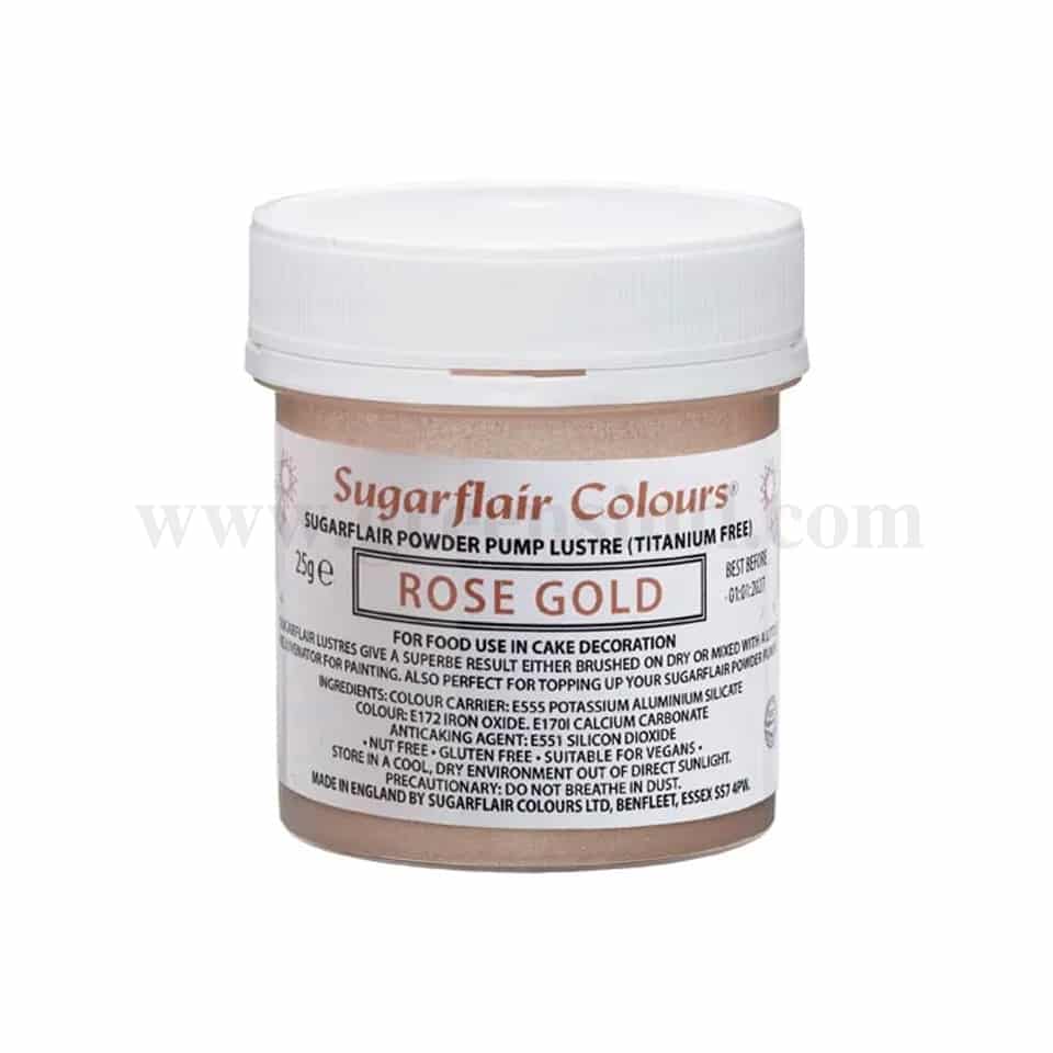 SUGARFLAIR Edible Glitter Dust Rose Gold 25g