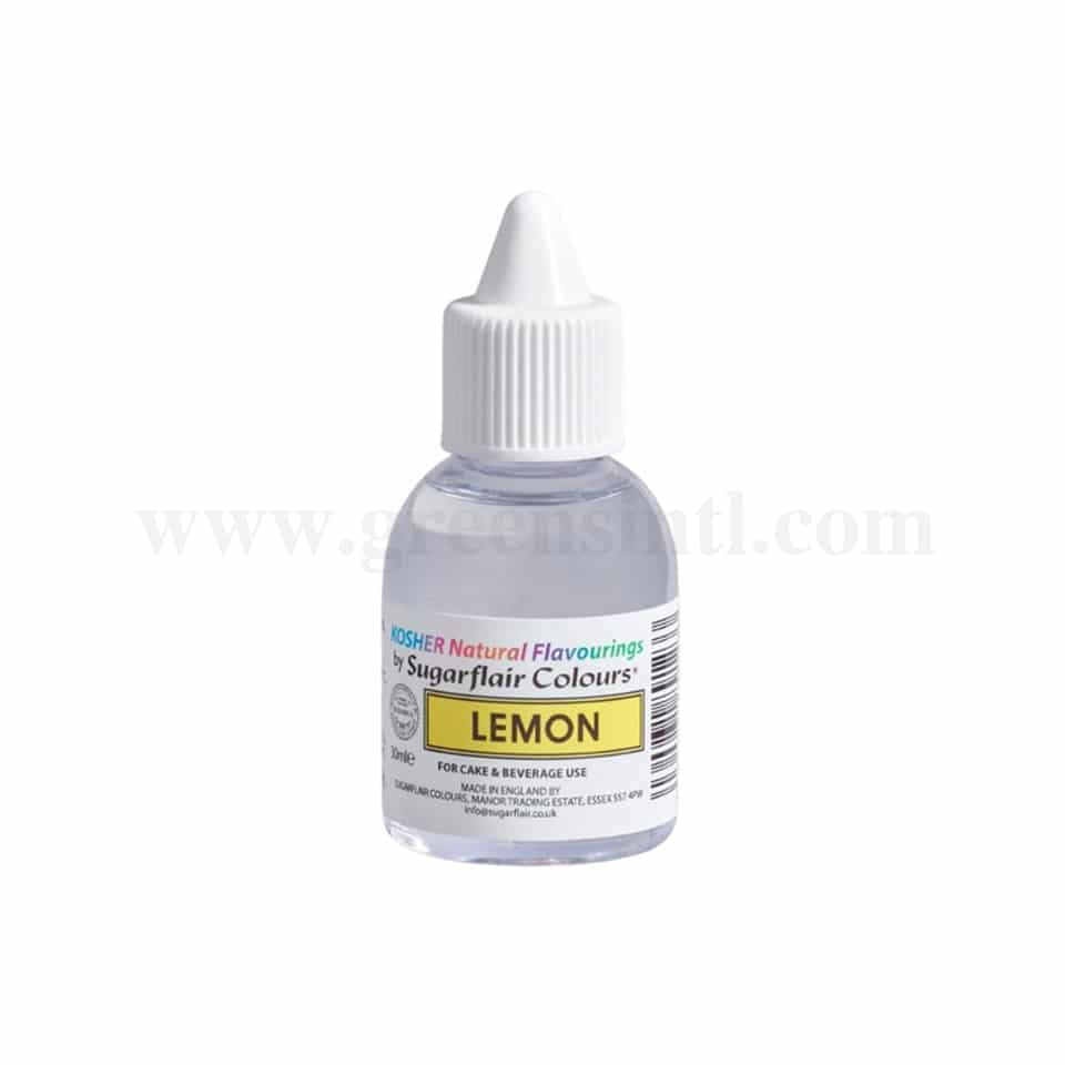 SUGARFLAIR Concentrated Kosher Natural Food Flavour Lemon 30ml