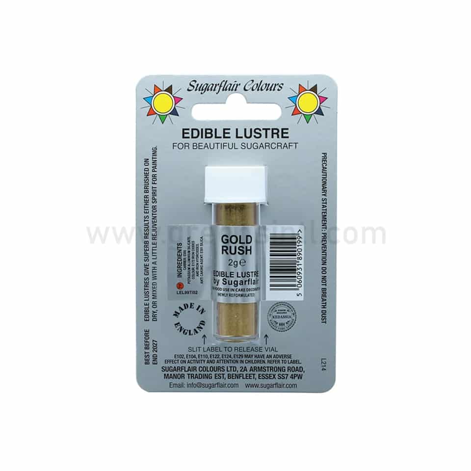 SUGARFLAIR Edible Lustre Glitter Gold Rush 2g