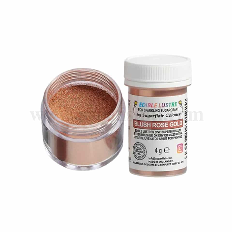 SUGARFLAIR Edible Lustre Blush Rose Gold 4g