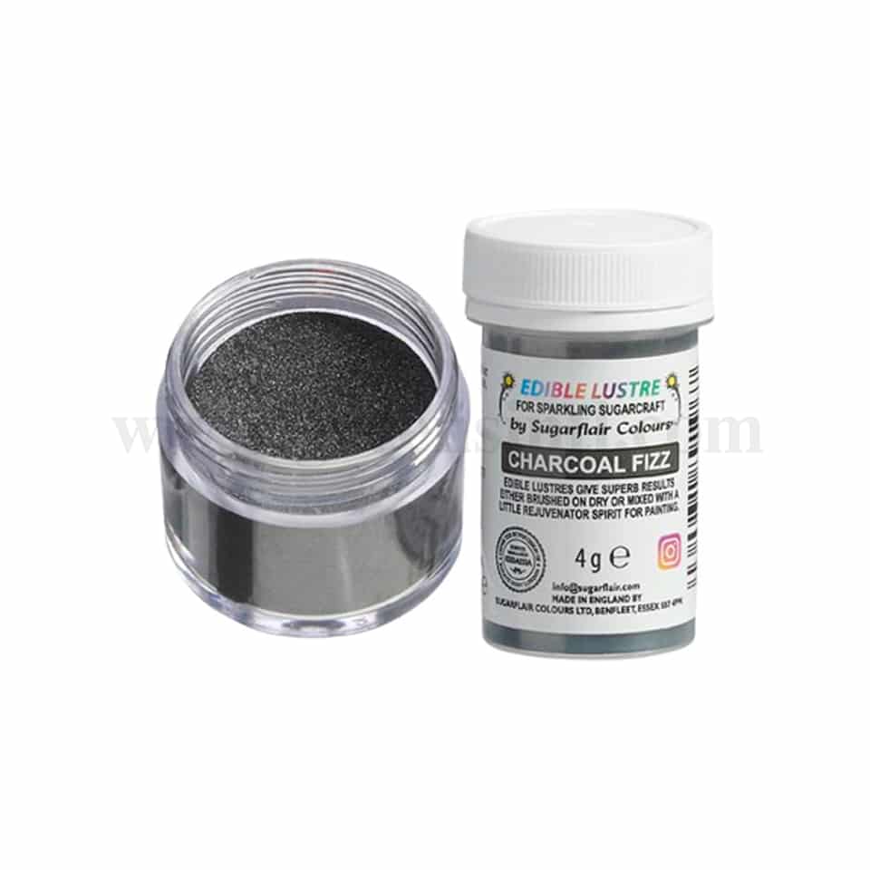 SUGARFLAIR Edible Lustre Charcoal Fizz 4g