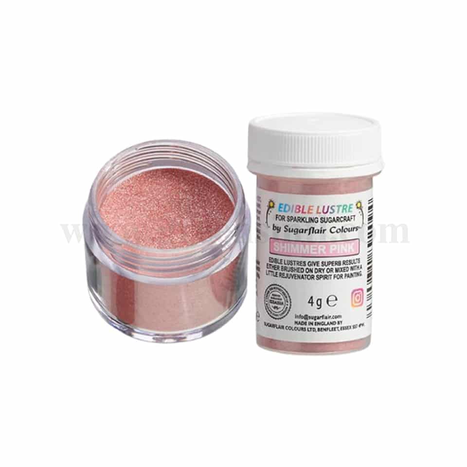 SUGARFLAIR Edible Lustre Shimmer Pink 4g