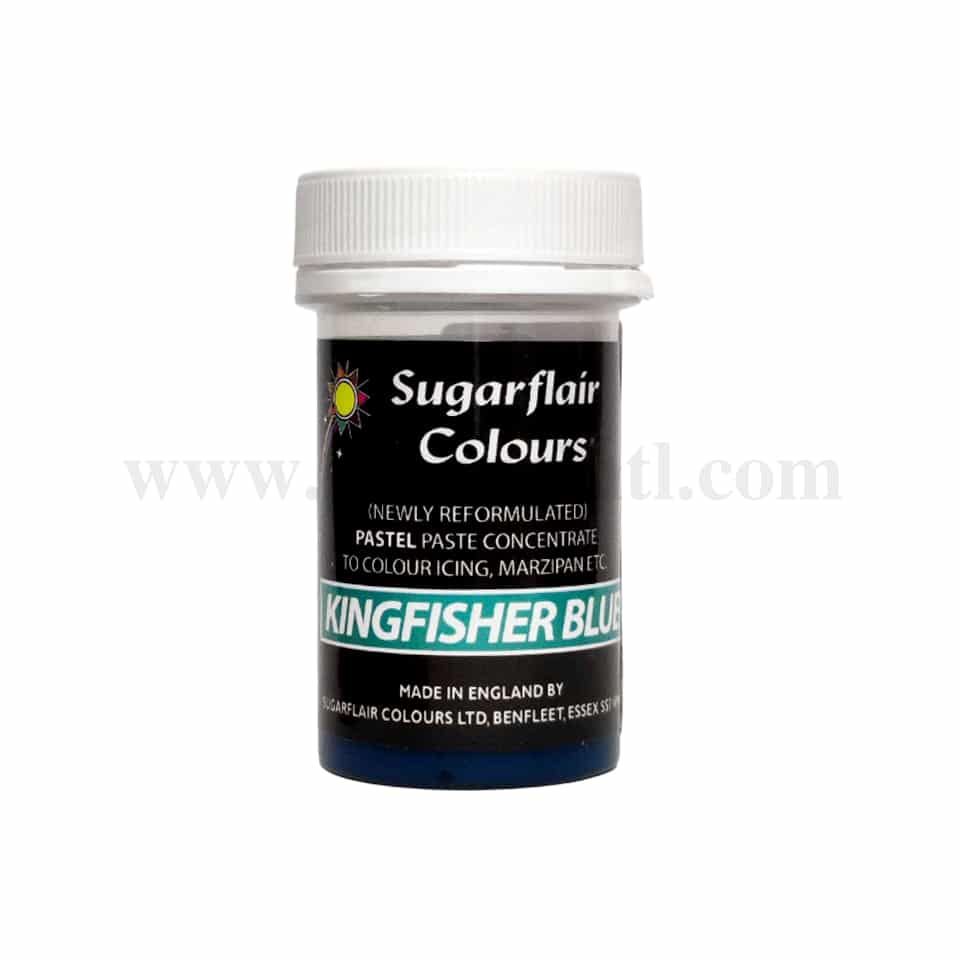 SUGARFLAIR Pastel Concentrated Gel Colour Kingfisher Blue 25g