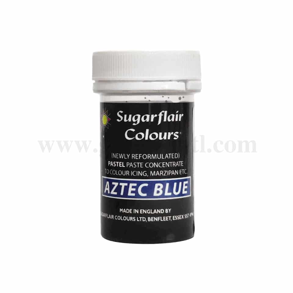 SUGARFLAIR Pastel Concentrated Gel Colour Aztec Blue 25g