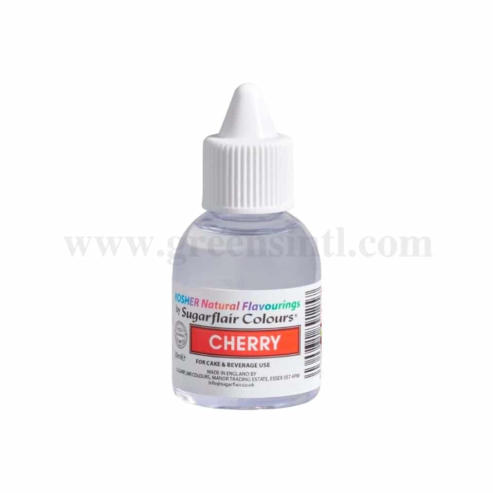 SUGARFLAIR Concentrated Kosher Natural Food Flavour Cherry 30ml