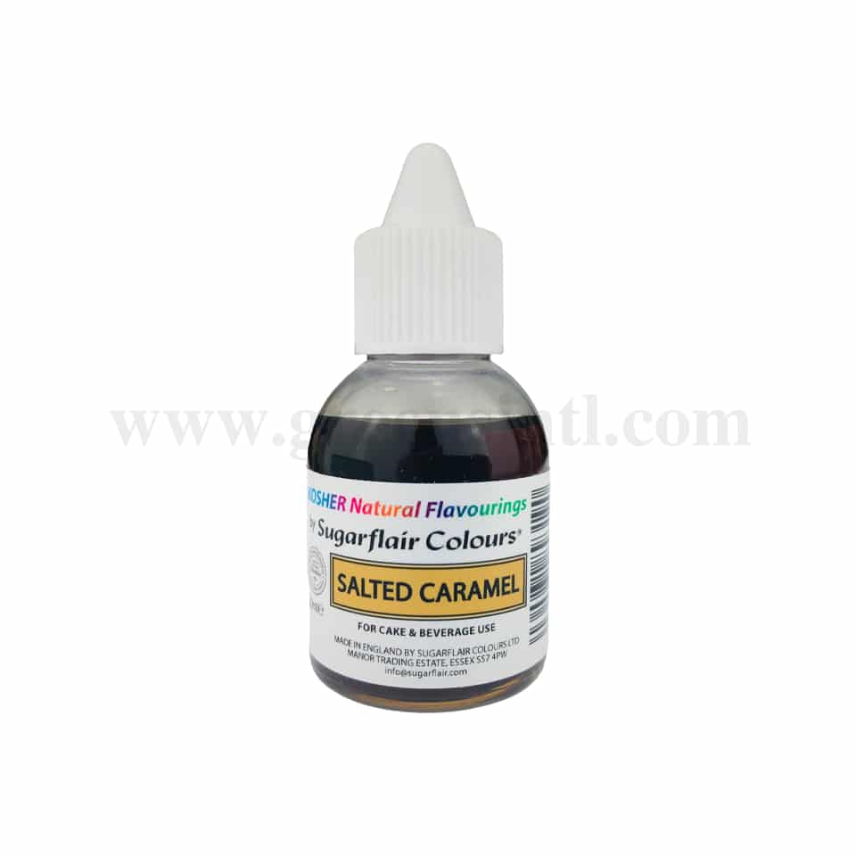 SUGARFLAIR Concentrated Kosher Natural Food Flavour Salted Caramel 30ml
