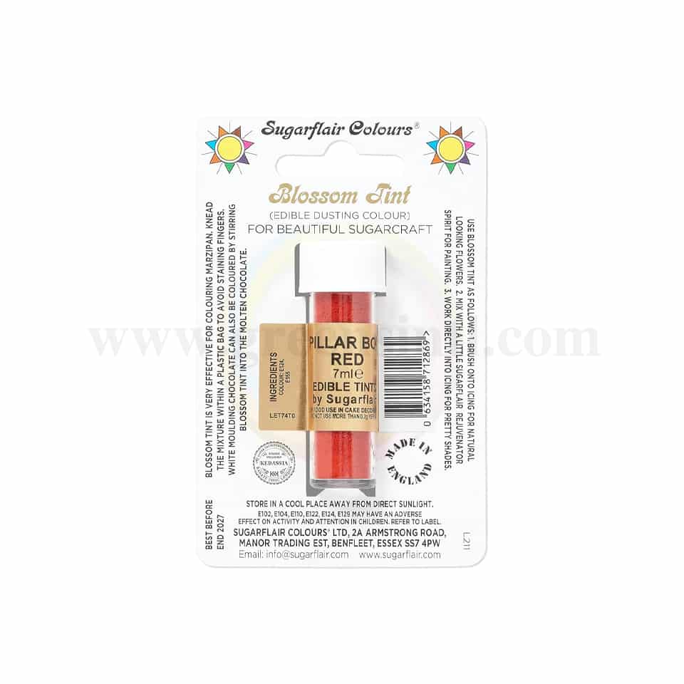 SUGARFLAIR Blossom Tint Dusting Colour Pillar Box Red 7ml