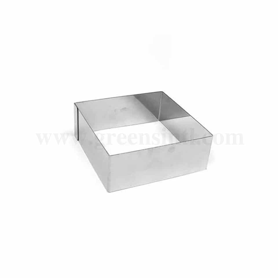 GREENS CHOICE Cake Ring Square L 200 mm x H 60 mm
