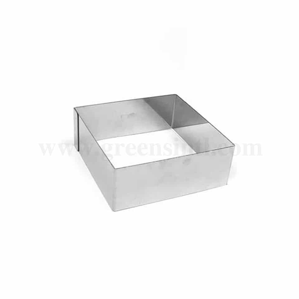 GREENS CHOICE Cake Ring Square L 220 mm x H 60 mm