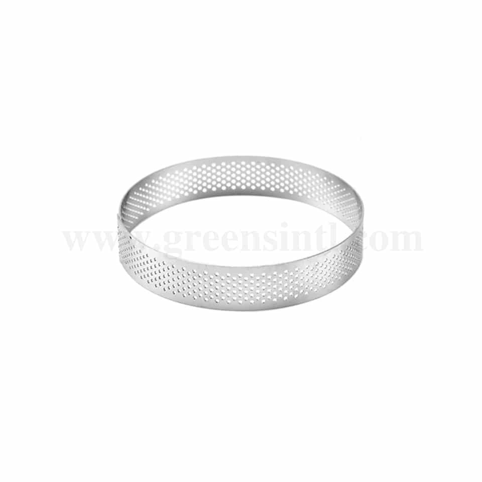 GREENS CHOICE Perforated Tart Ring Round D 70 mm x H 20 mm
