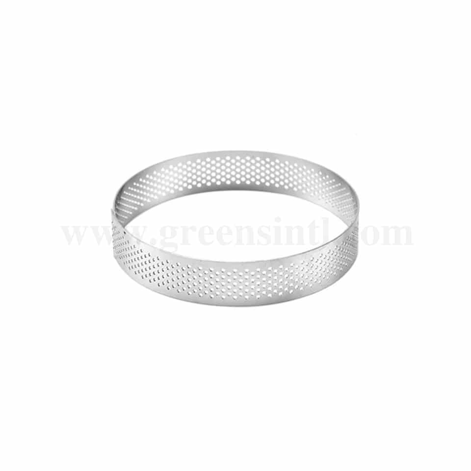 GREENS CHOICE Perforated Tart Ring Round D 80 mm x H 20 mm