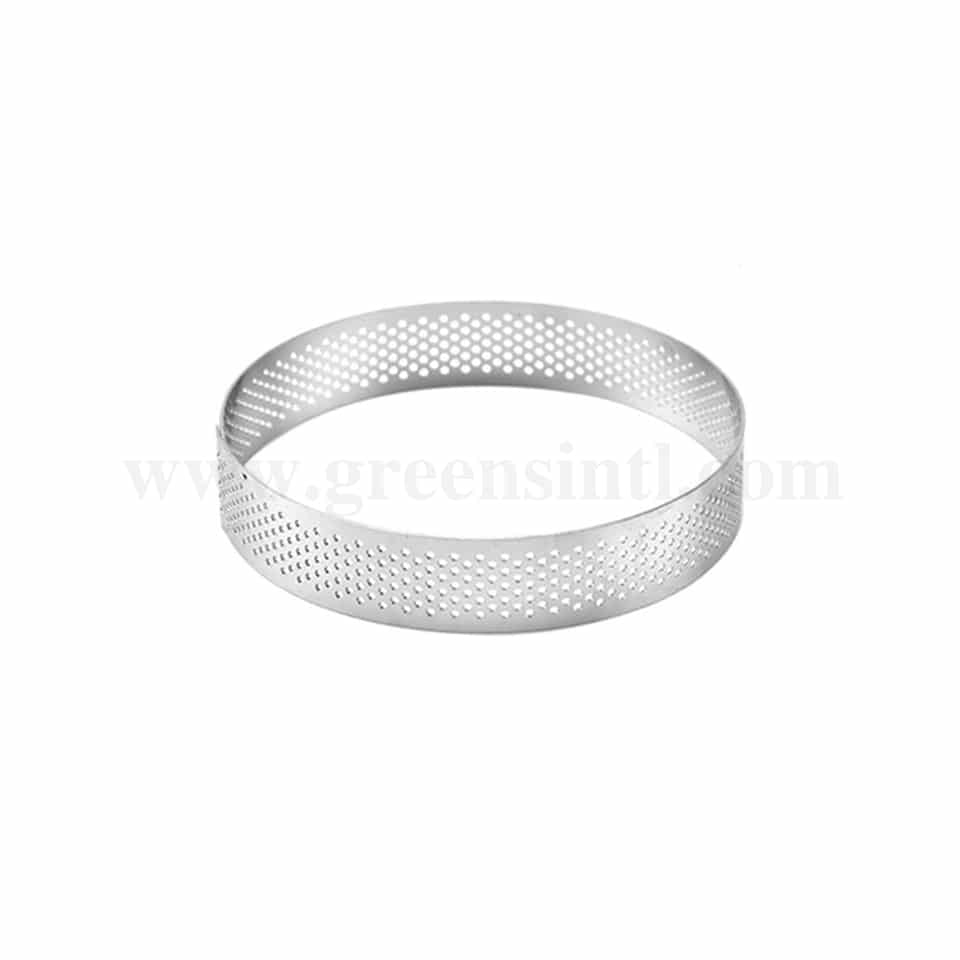 GREENS CHOICE Perforated Tart Ring Round D 140 mm x H 20 mm