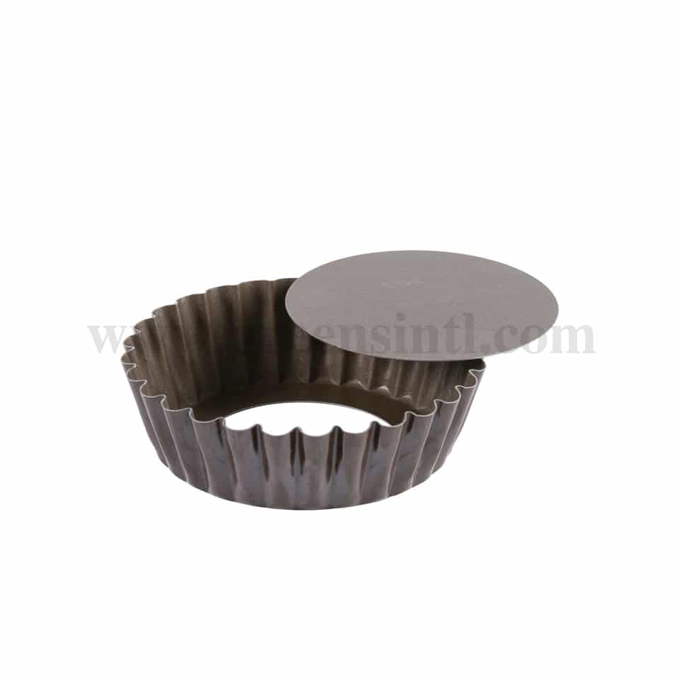 GOBEL Non-stick Round fluted loose bottom fine ribs D 100/80 x h 30 mm
