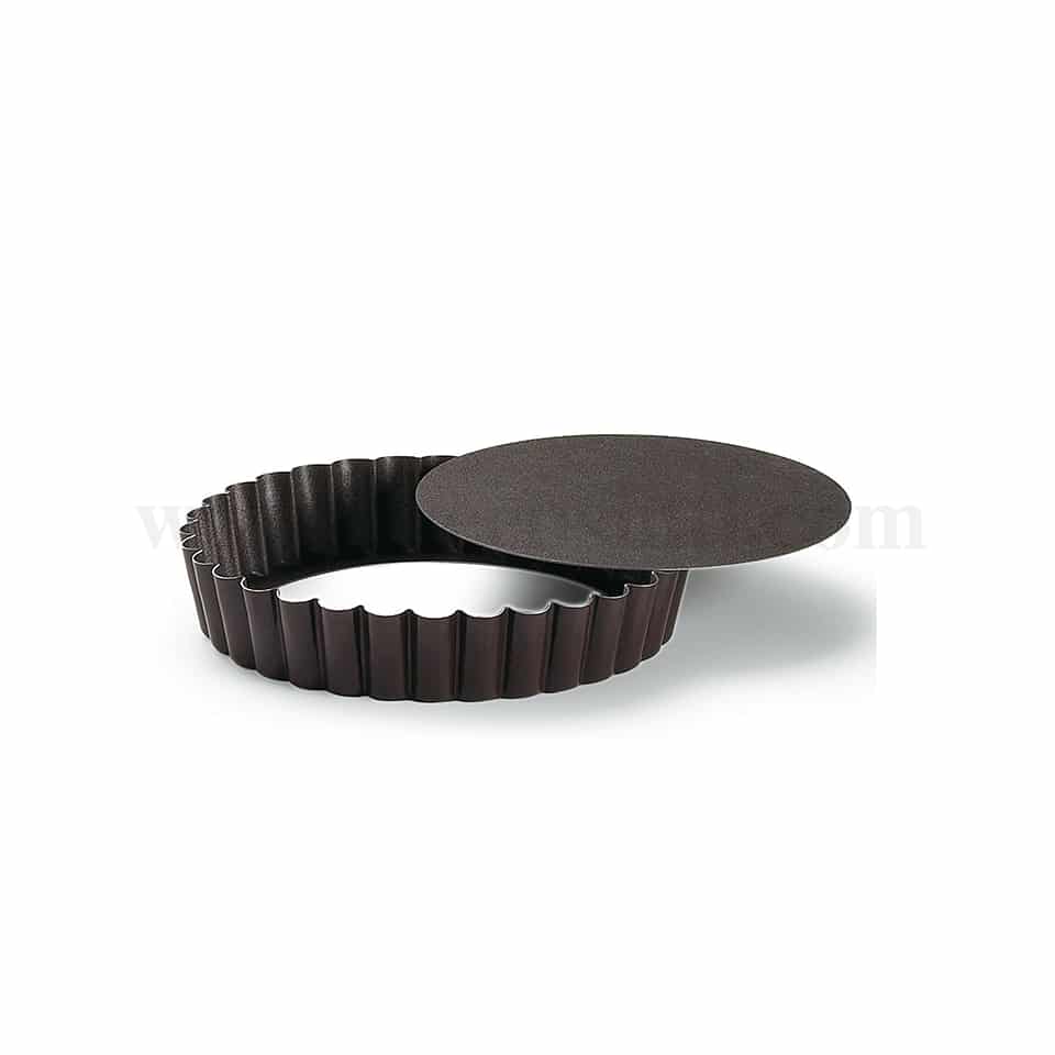 GOBEL Non-stick Round fluted tartlet Removable base - D 110/90 x h20 mm
