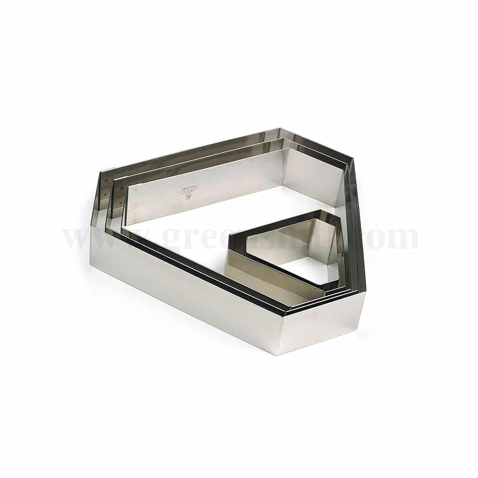 GOBEL Stainless steel Cutter Faceted Triangle 80 x 80 x 45 mm