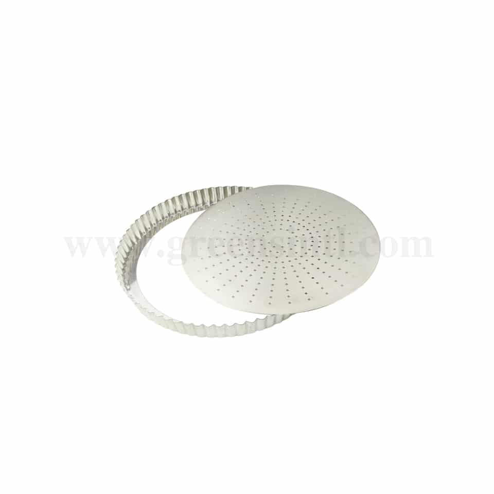 GOBEL Perforated fluted pie dish Removable bottom D 260 x h 28 mm