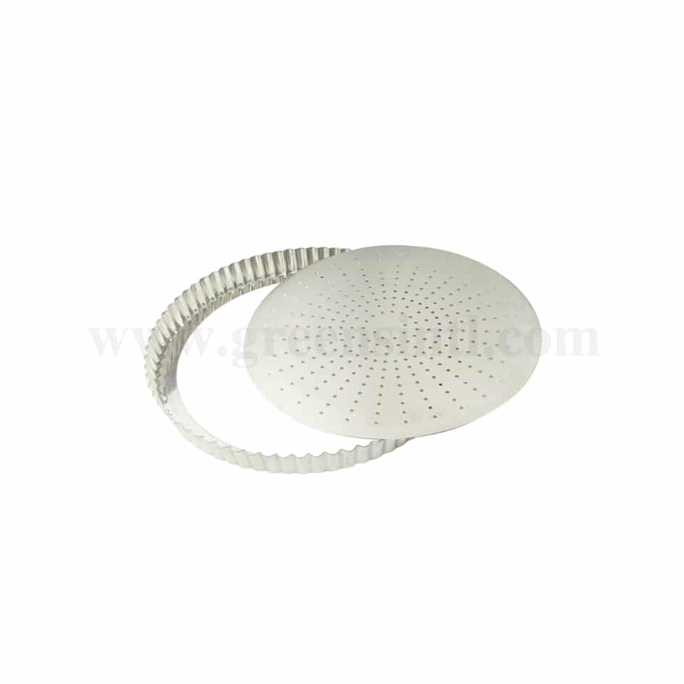 GOBEL Perforated fluted pie dish Removable bottom D 280 x h 28 mm