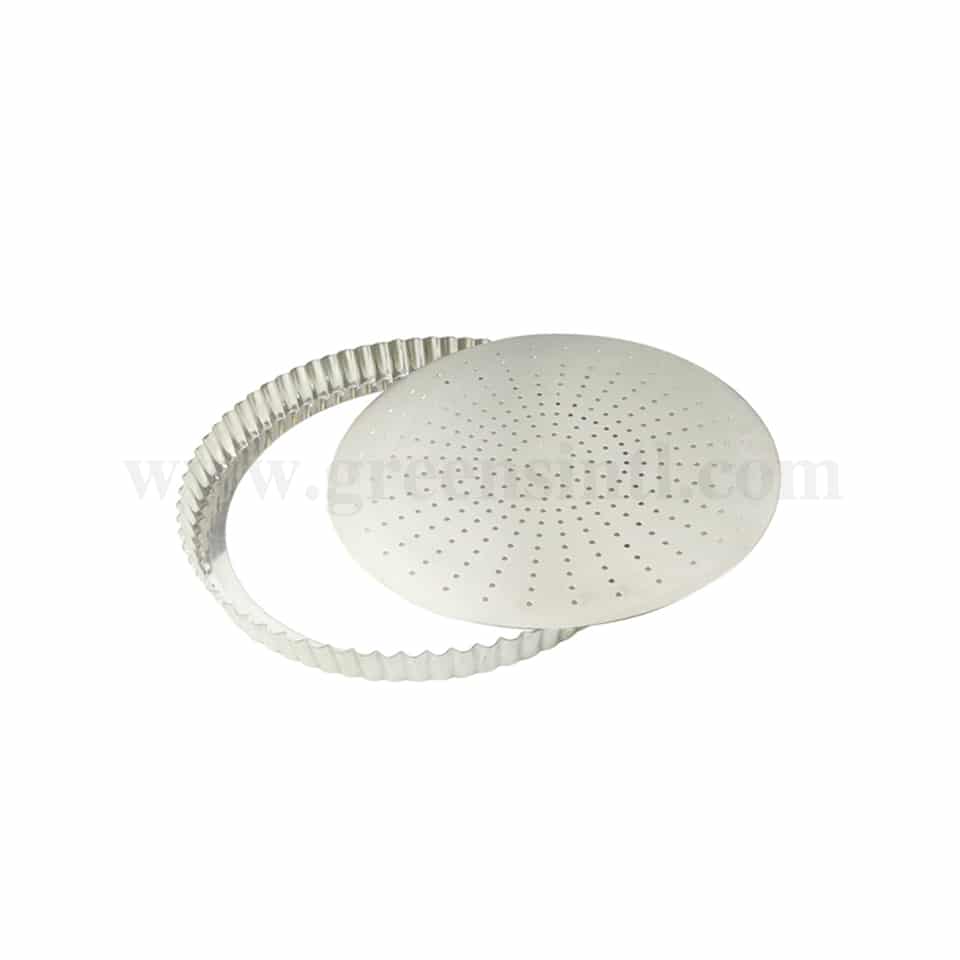 GOBEL Perforated fluted pie dish Removable bottom D 300 x h28 mm
