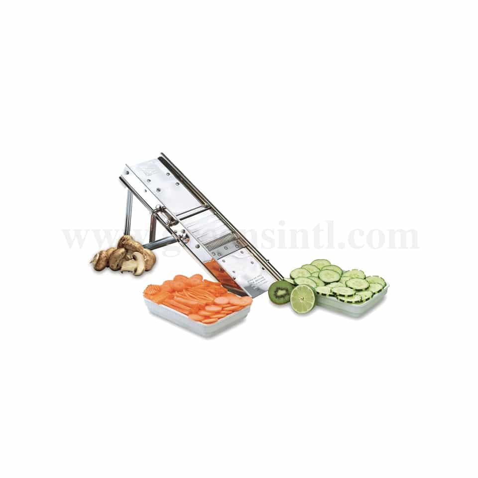 LOUIS TELLIER Professional stainless steel 38-blade mandolin without trolley 405 x 150 x 285 mm