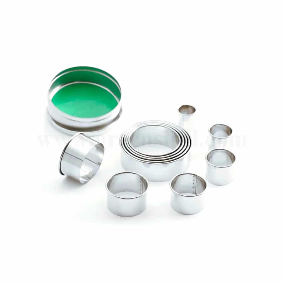 THERMOHAUSER Round Cookie Cutter Set of 11