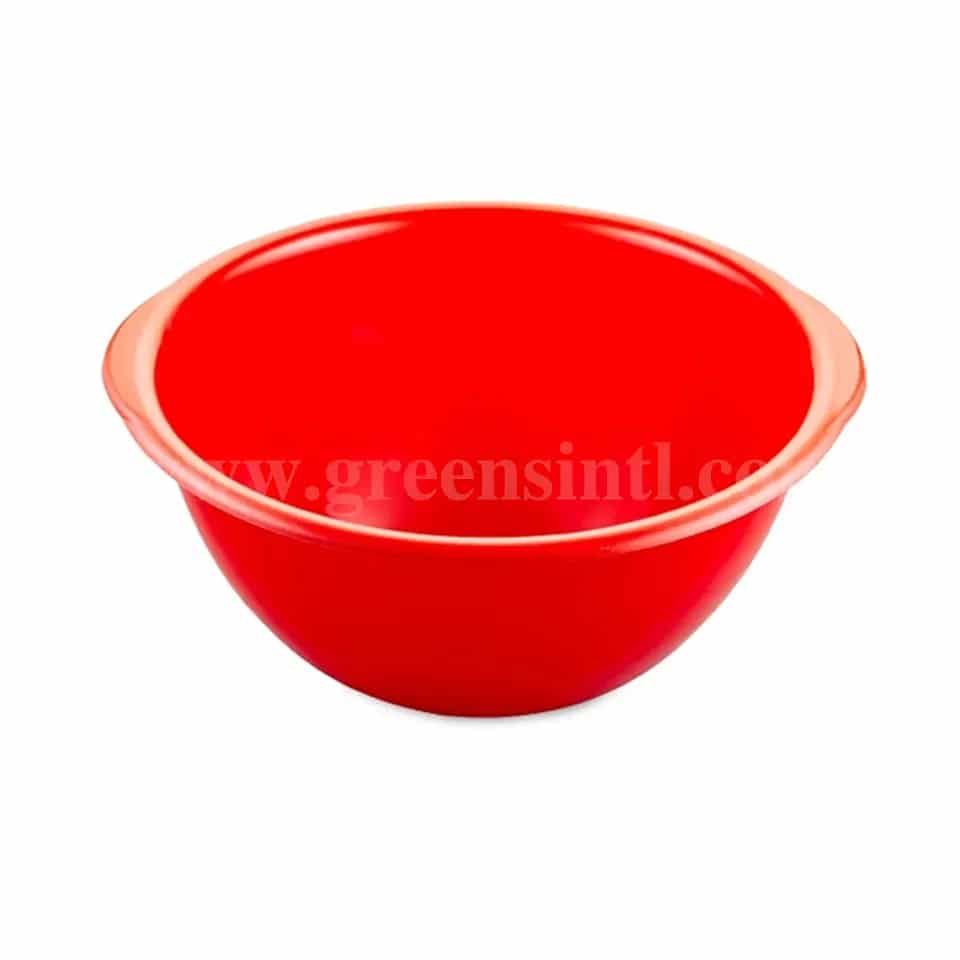 THERMOHAUSER Plastic Mixing Bowl Red D315 x h165 mm-9 L