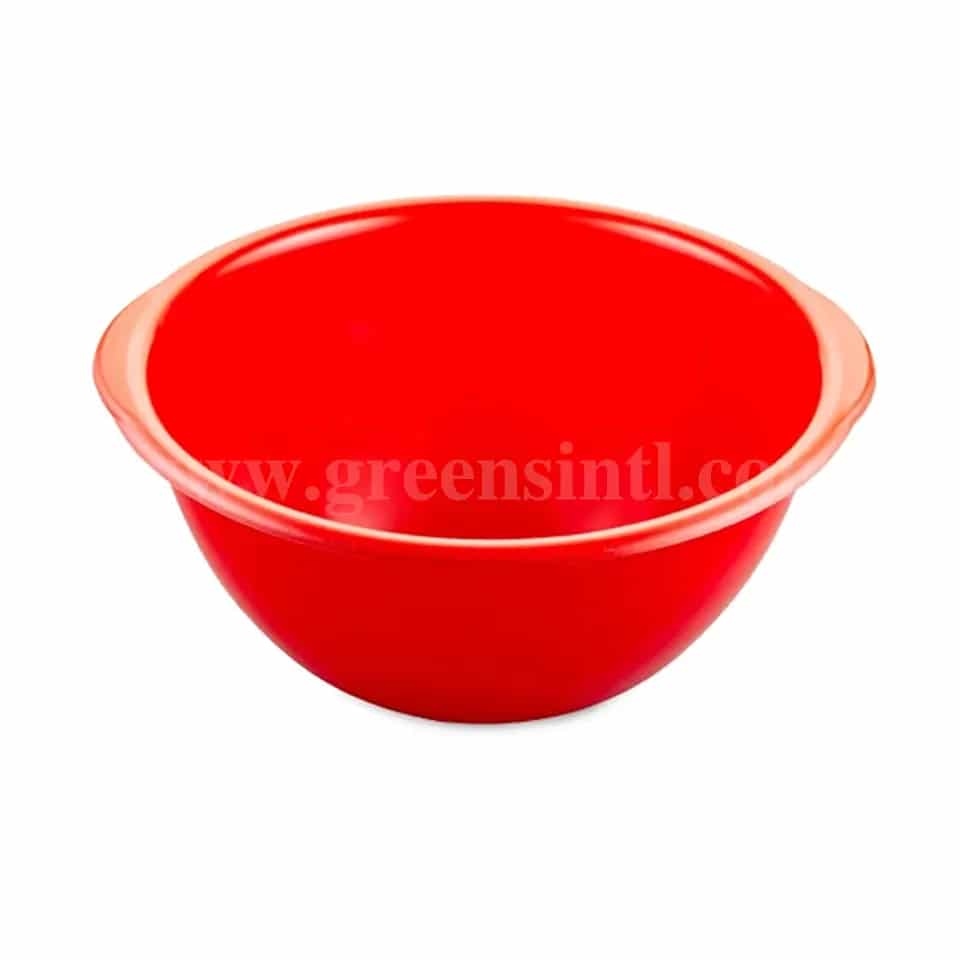 THERMOHAUSER Plastic Mixing Bowl Red D355 x h180 mm-13 L
